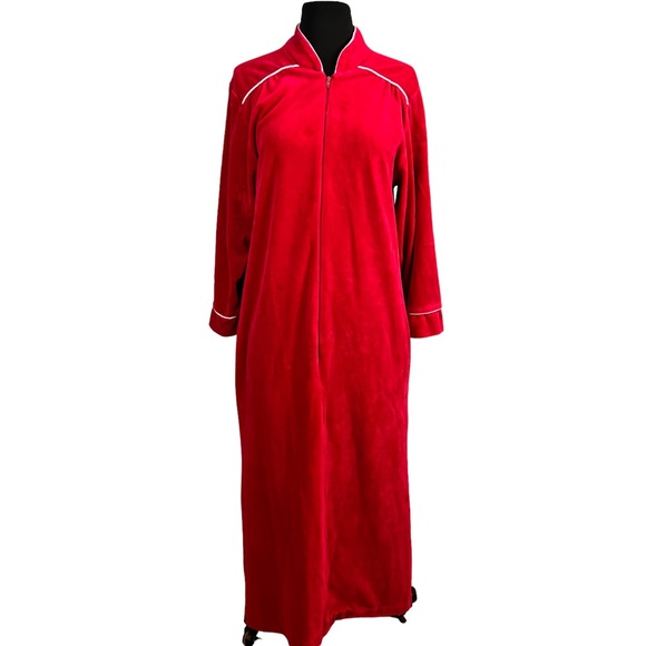 Dior Intimates & Sleepwear Christian Dior Vintage Velour Robe Zip